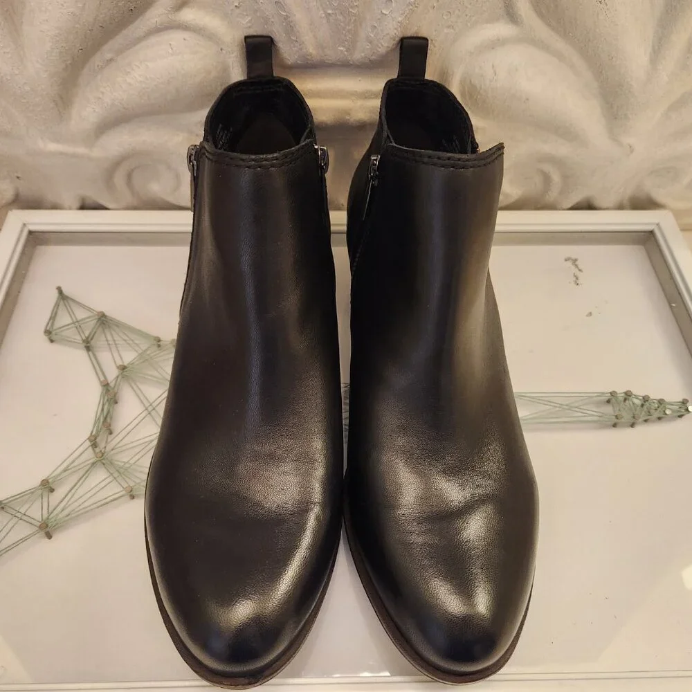 Lucky Brand Basel Booties. Black Leather. NIB. Size Various